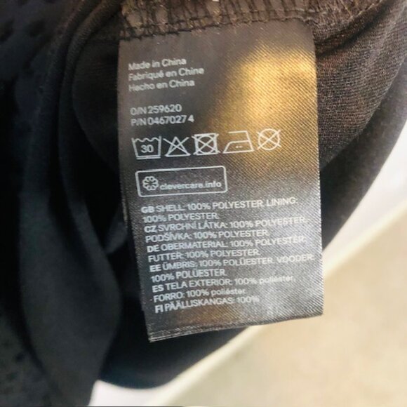 H&M Babydoll Dress SIZE 2 Black Sheer Swiss Dot Ruffle Collar Tie Neck T… - Picture 9 of 11